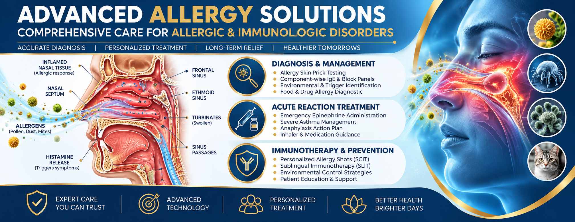 advanced allergy solutions infographic
